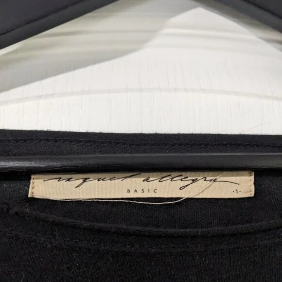 Raquel Allegra | Hi Lo Pullover In Black - Picture 3 of 12